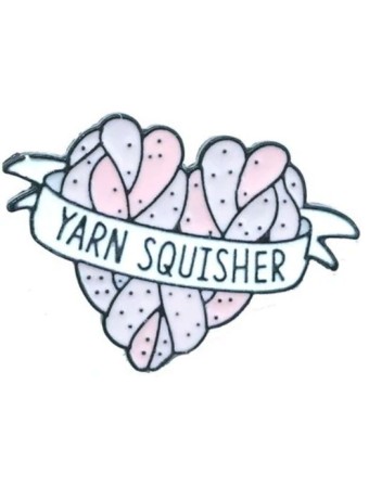 Yarn Squisher Enamel Pin